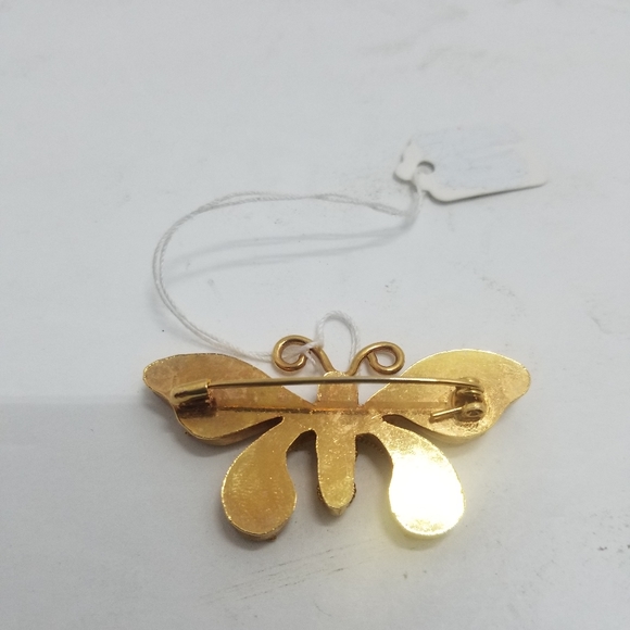 Butterfly Gem Brooch - Handcrafted - Picture 3 of 5